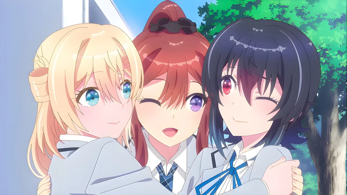 Umi Yuu and Nina from Second Prettiest Girl anime