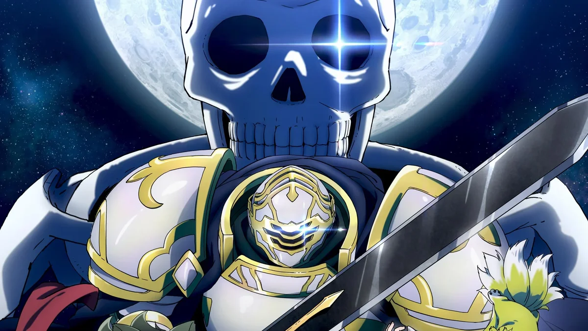 Arc from Skeleton Knight in Another World in his skeleton knight armor