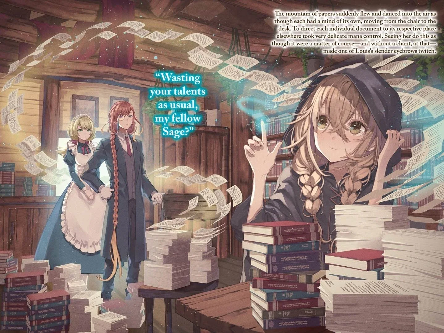 Secrets of the Silent Witch Volume 1 color illustration