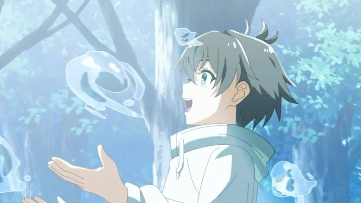 Ryou using water magic with water spirits